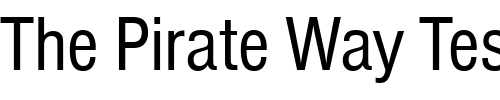 Font : NimbusSanTCon (2) Custom Text : The Pirate Way Test your own text here Click to download or to view this font on a tshirt that can be custom printed in Bali